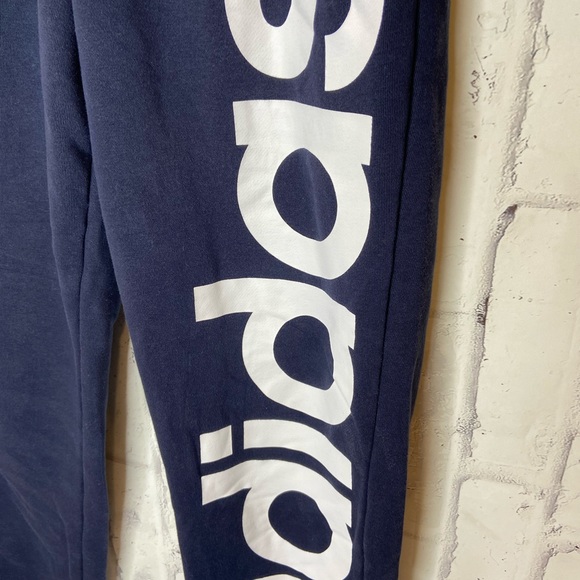 Adidas blue skinny jogger sweats - Picture 3 of 9